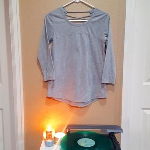 Grey Athletic 3/4 Sleeve Top RBX